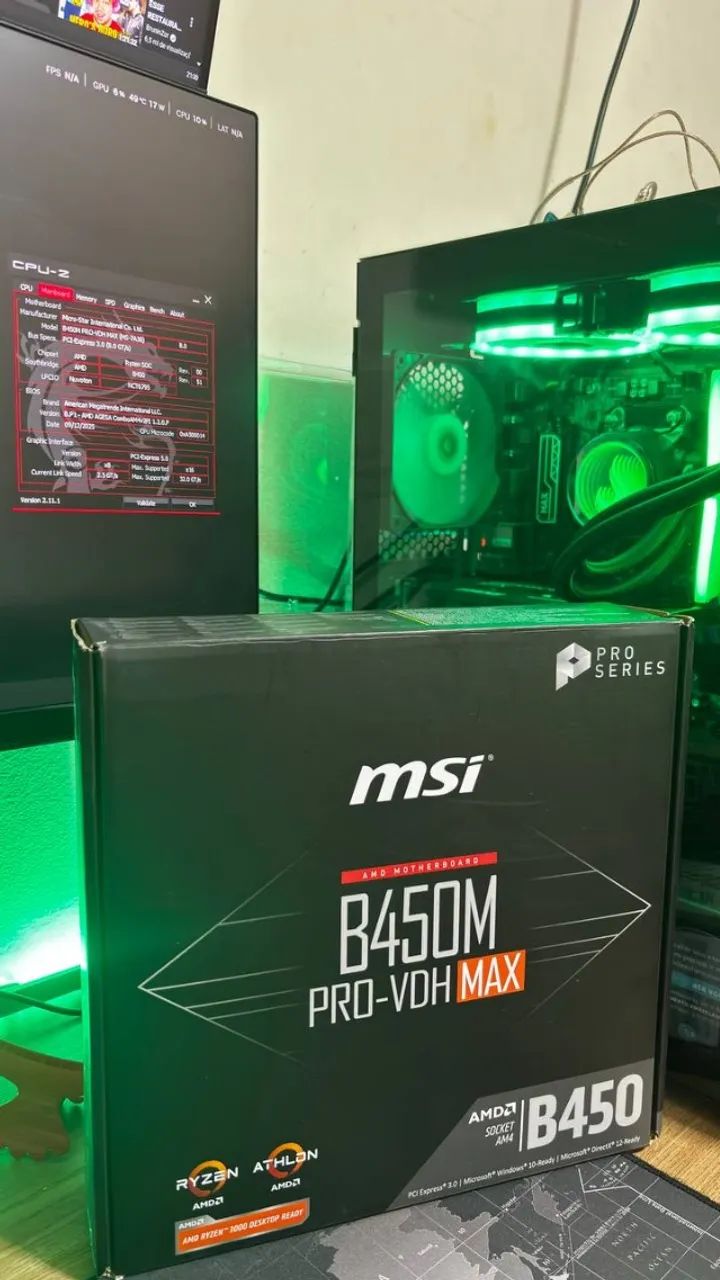 Placa mãe MSI B450M PRO-VDH MAX 