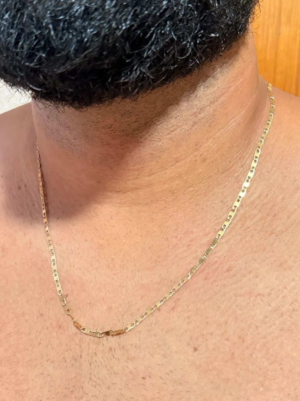 CORDÃO DE OURO MODELO PIASTRINE 5.4g - Foto 4