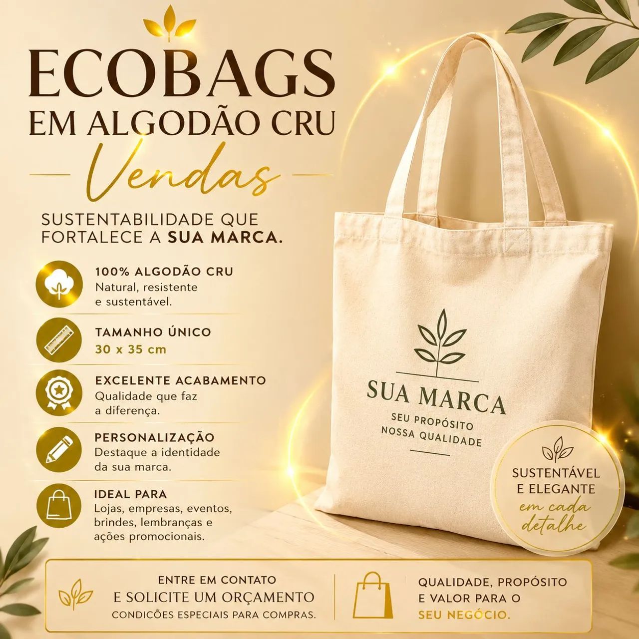 Eco bags Algodão CrU