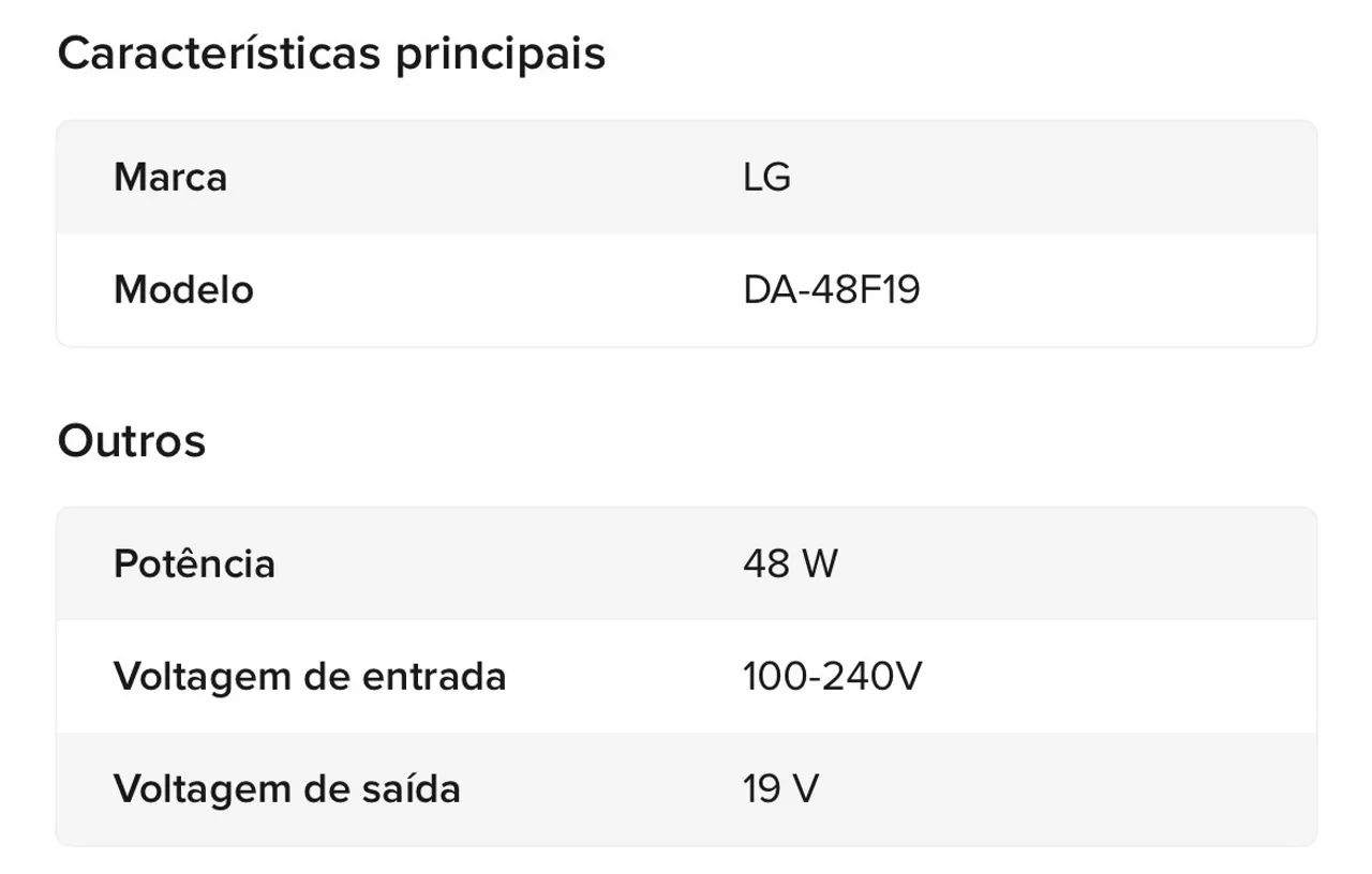 Fonte Externa Lg Da-48F19 - Foto 3