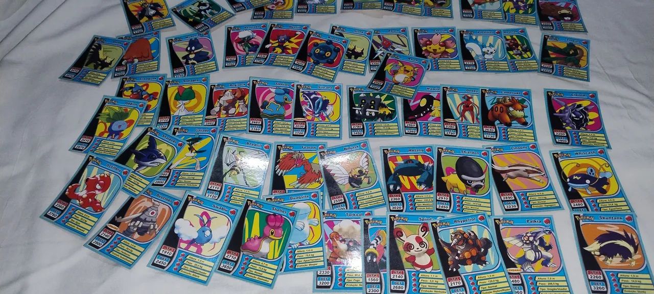 Lote 55 mini Cards Pokémon antigo  - Foto 2