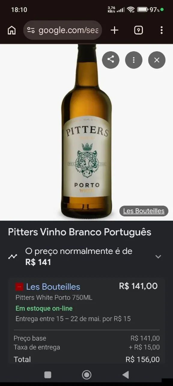 Vinho Pitters licoroso branco doce - Foto 4