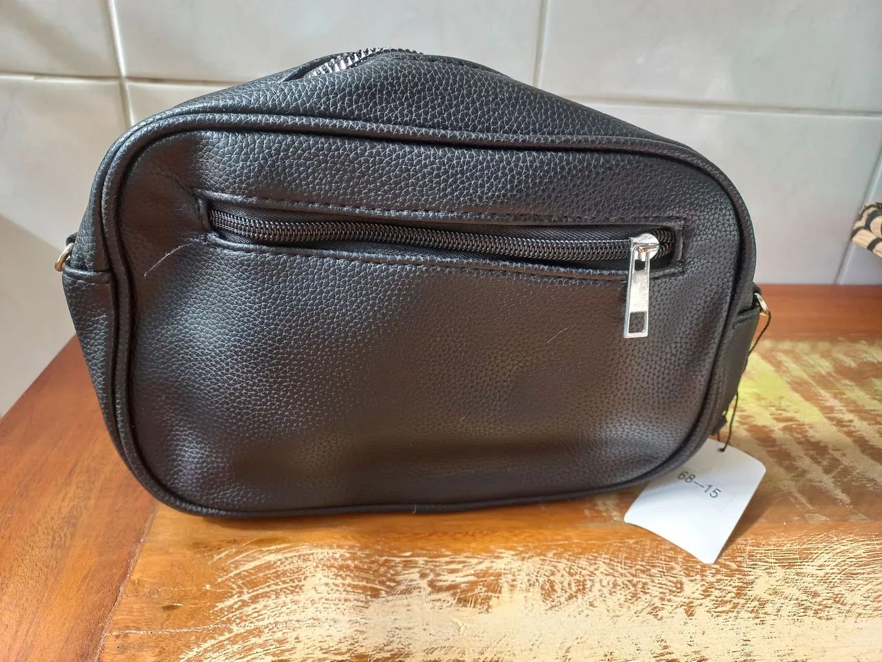Bolsa feminina preta com alça - NOVA - Foto 2