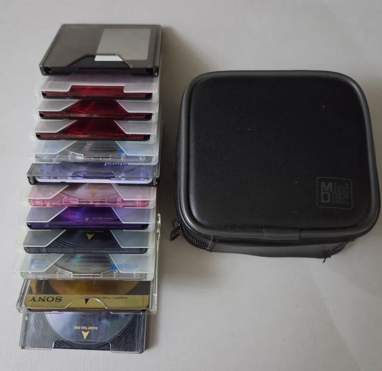 Lote 12 MD Minidisc usados gravados + Case - Foto 4