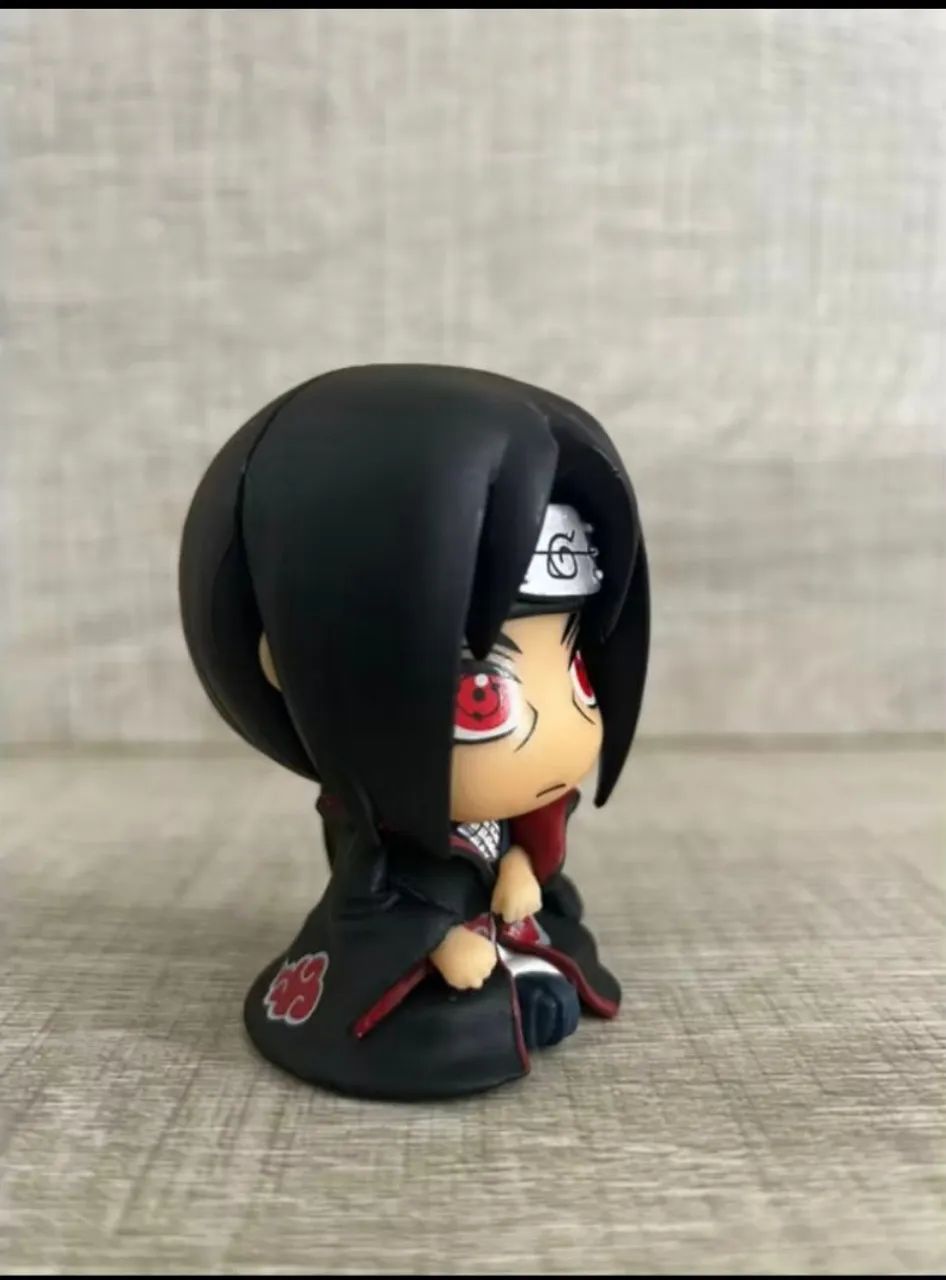 Itachi Uchiha Action Figure Kawaii 9cm Lacrado  - Foto 2