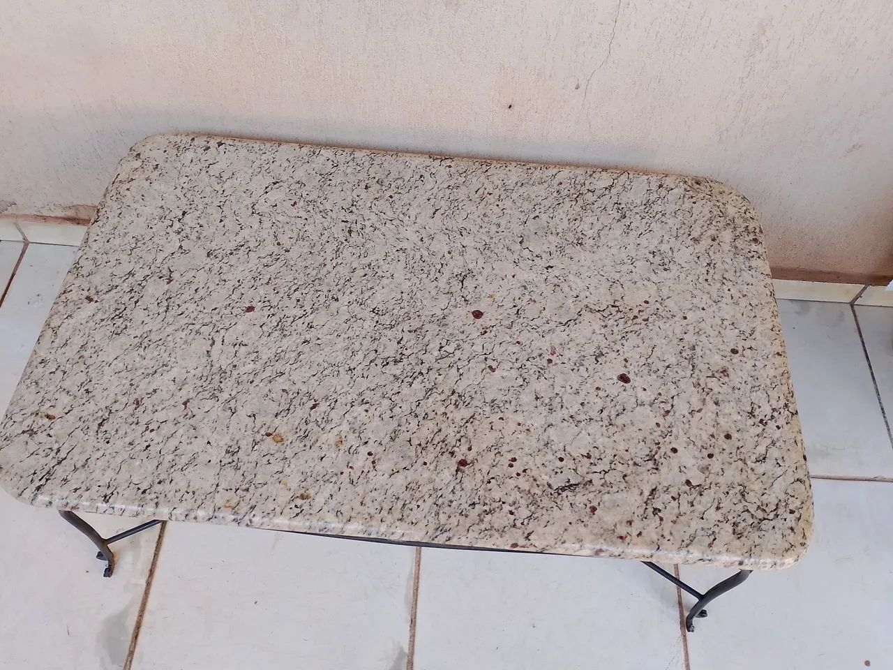 Mesa de centro de mármore e ferro - Foto 3