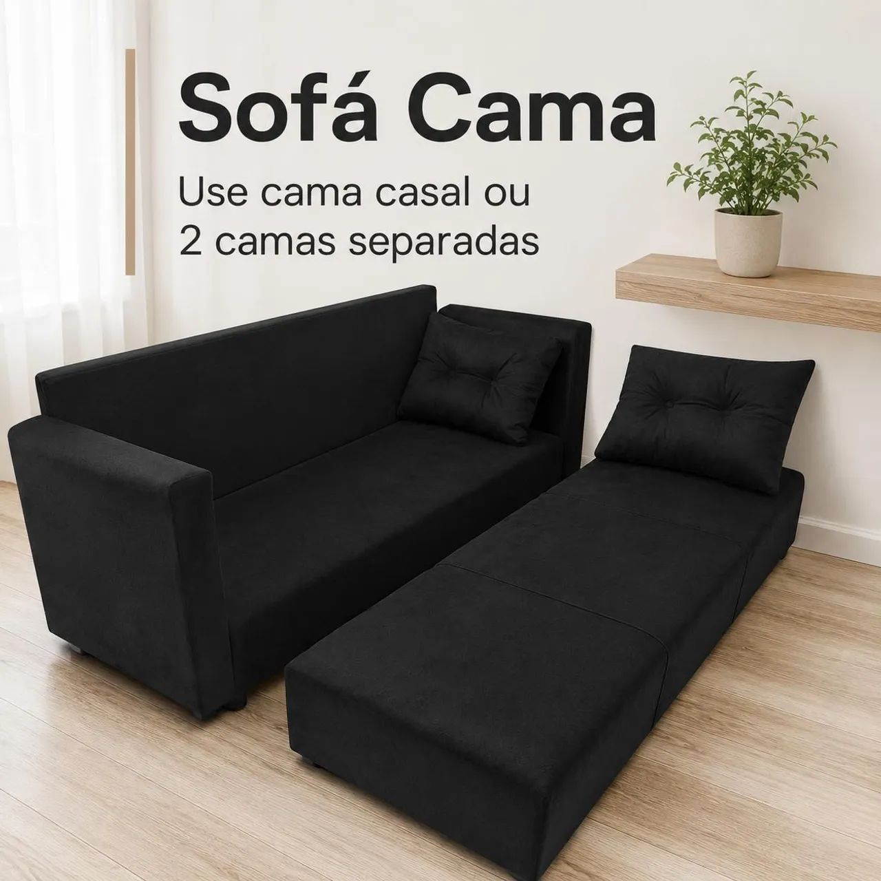 SOFÁ CAMA 3 em 1: Qualidade e economia! Preço de fábrica! - Foto 5