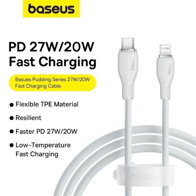 Cabo USB para Iphone Baseus PD 20w Turbo Tipo C para Lighting 1,2 metros - Foto 3