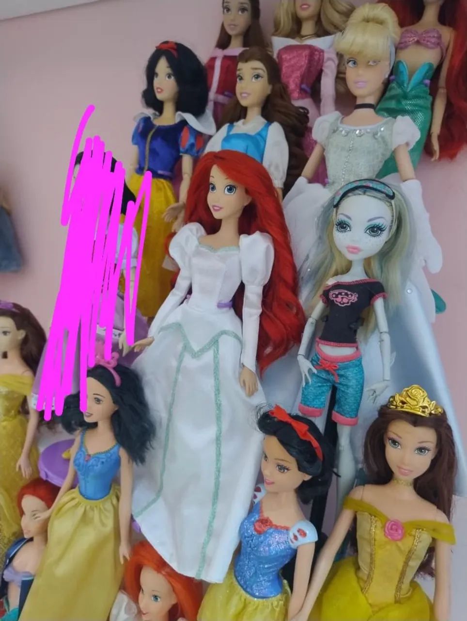 Lote de bonecas princesas Disney store e Mattel  - Foto 3