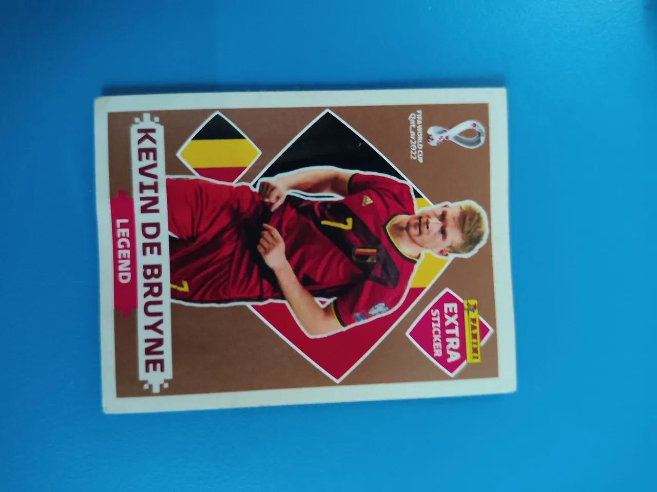 Figurinha legend Panini Copa 2022 Kevin De Bruyne Legend (Bordô)