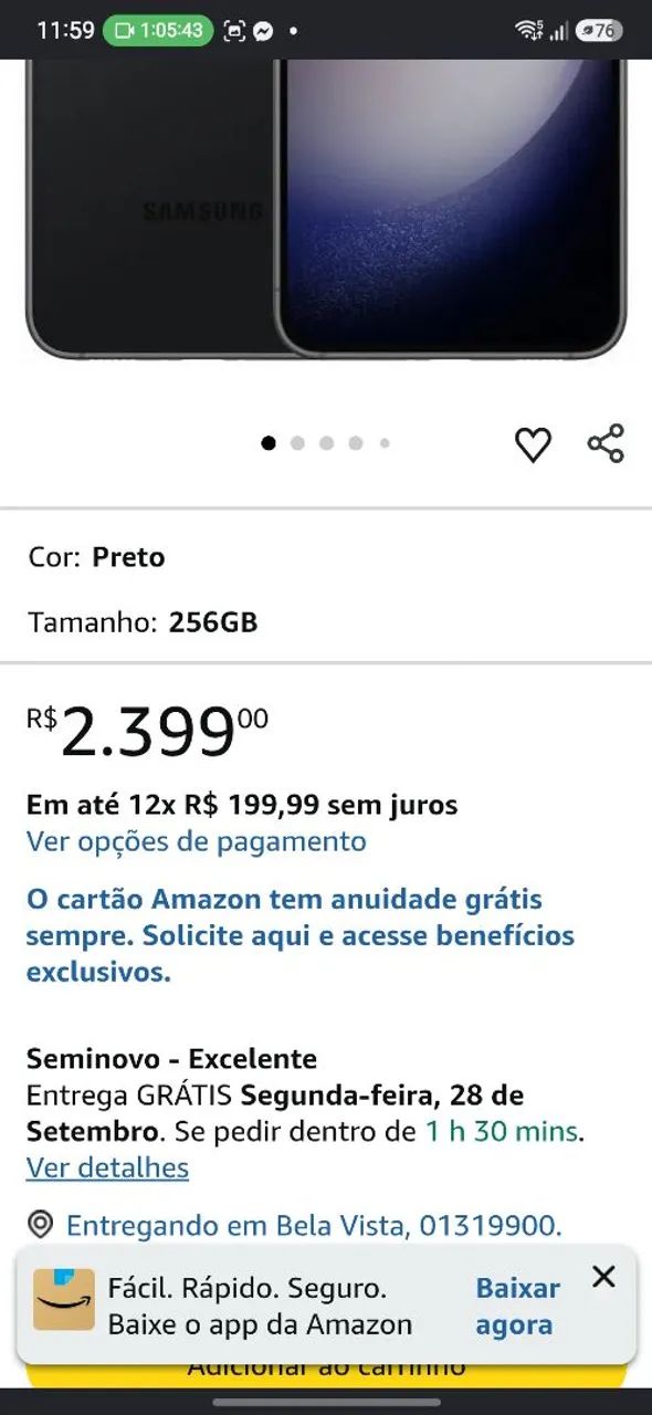 S23 256gb para troca  - Foto 5