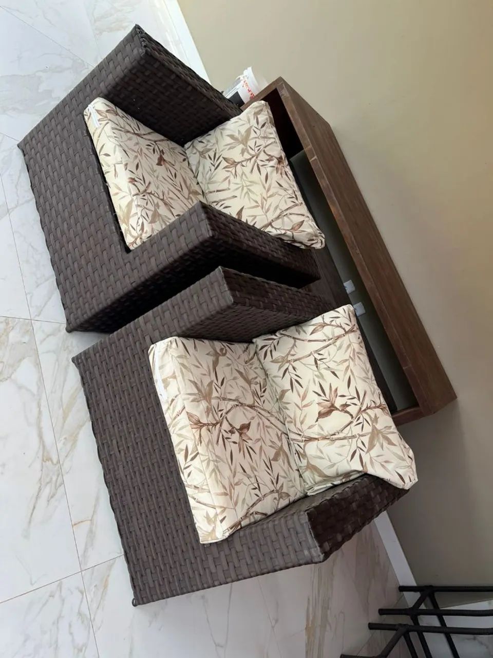 Poltronas em vime