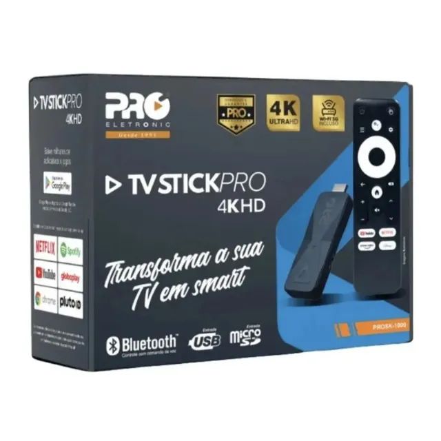 Transforme Sua TV em Smart com Tv Stick Pro Eletronic Controle por Voz! - Foto 2