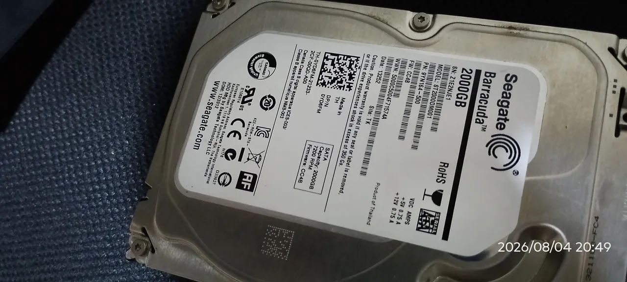 Hd Seagate barracuda 2tb 