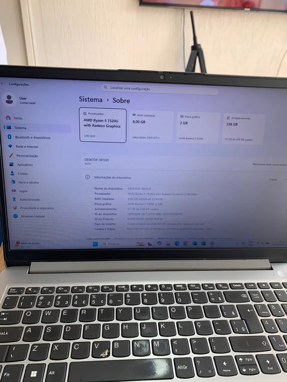Notebook Lenovo - Excelente estado