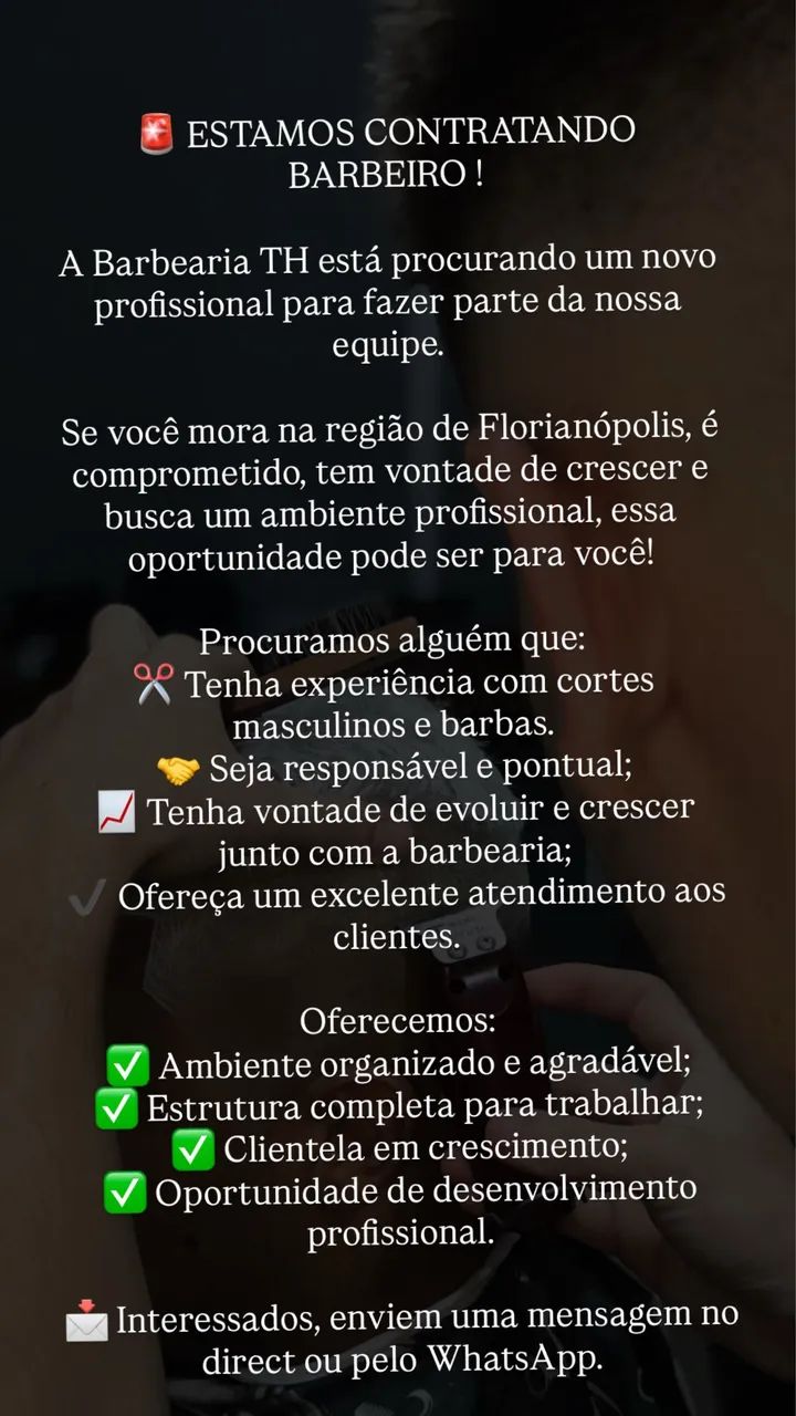 Vaga para barbeiro!  - Foto 2