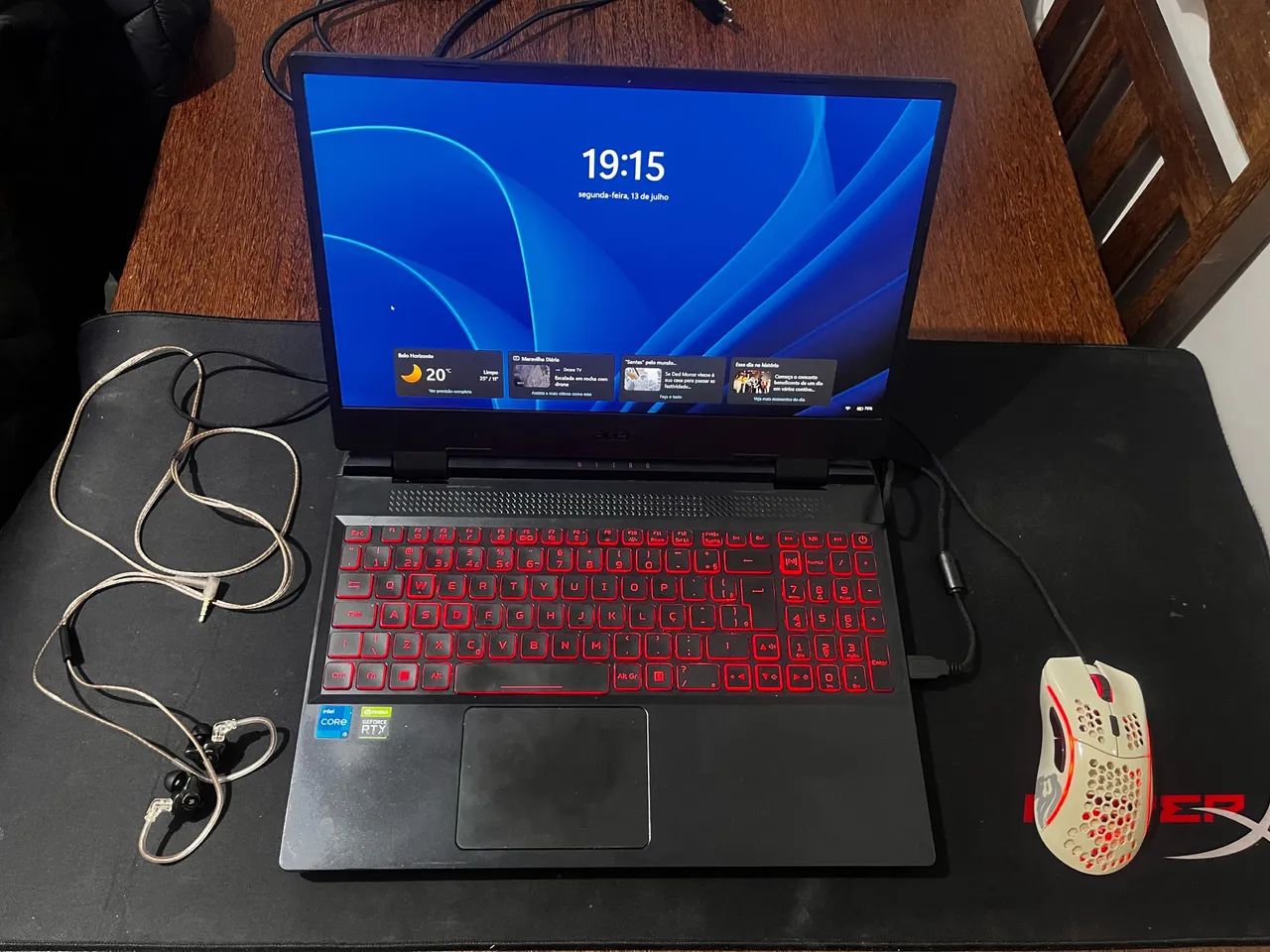 Notebook Acer Nitro 5 - i5 12ª - 16/512 - RTX 3050