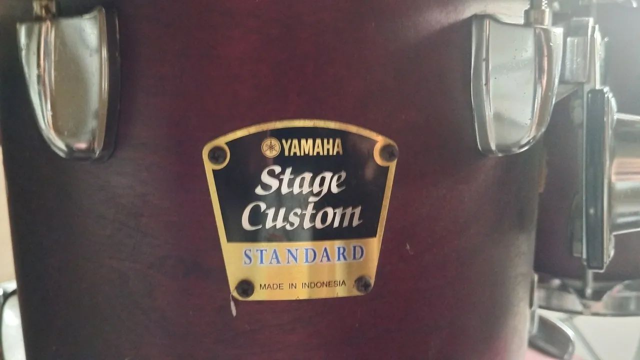 Bateria Yamaha Stage Custom Laqueada  - Foto 3