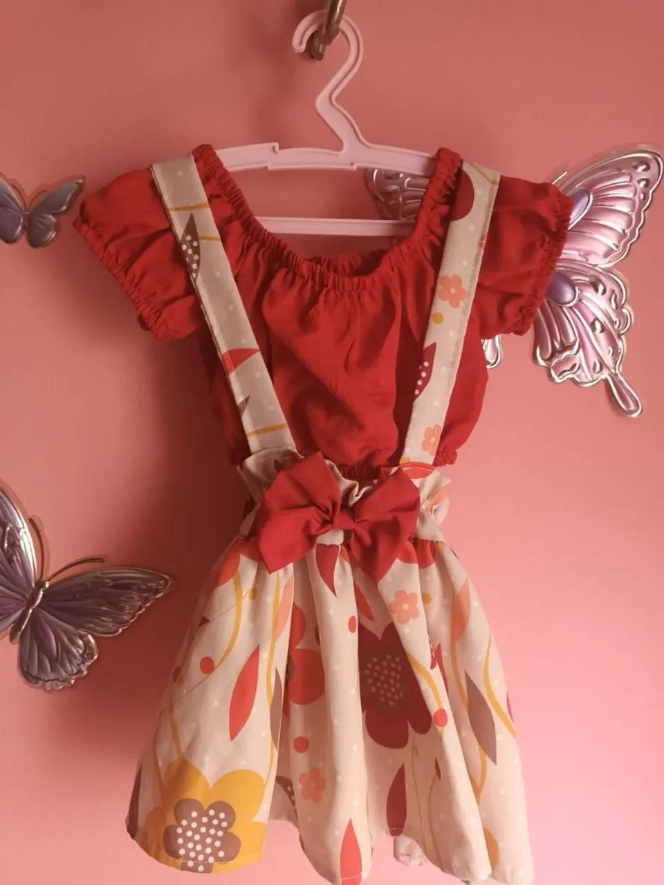 Romper de bebê menina 1 a 2 anos 