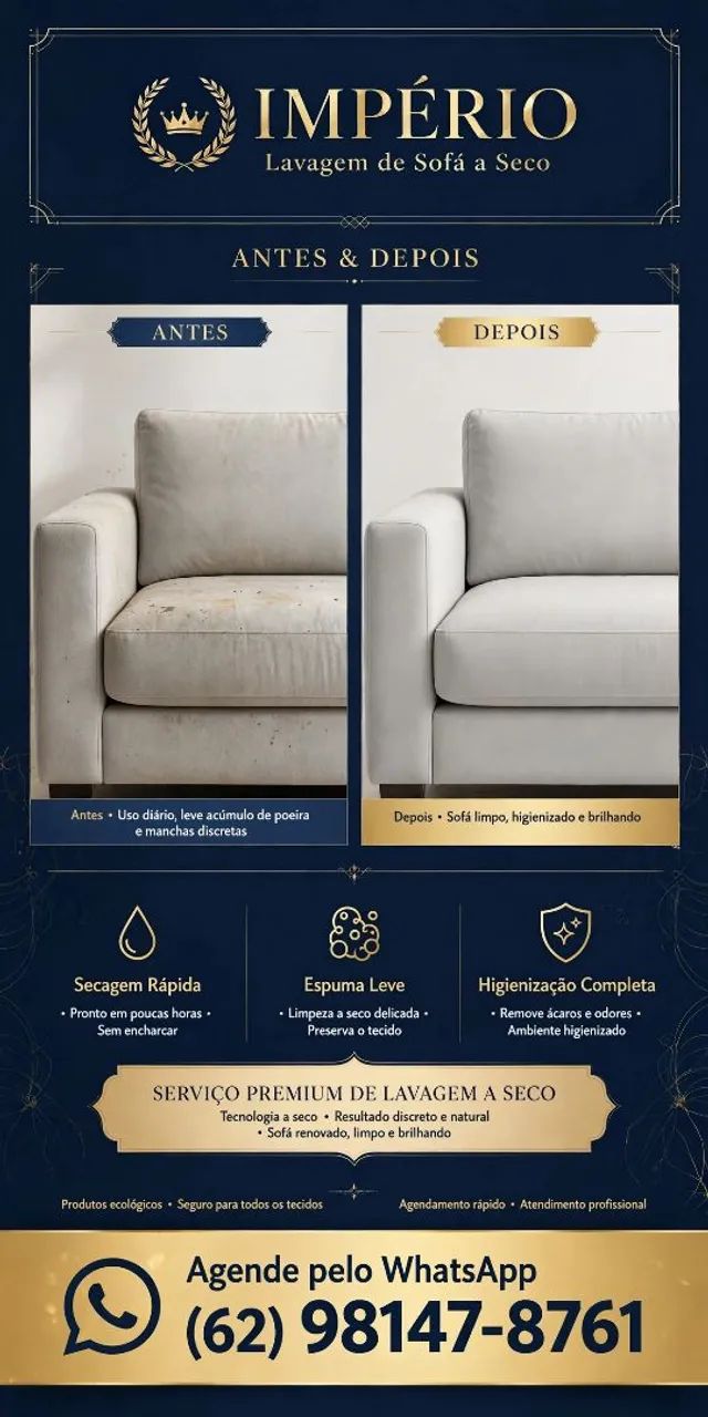 Sofa encardido? Banco de carro sujo?