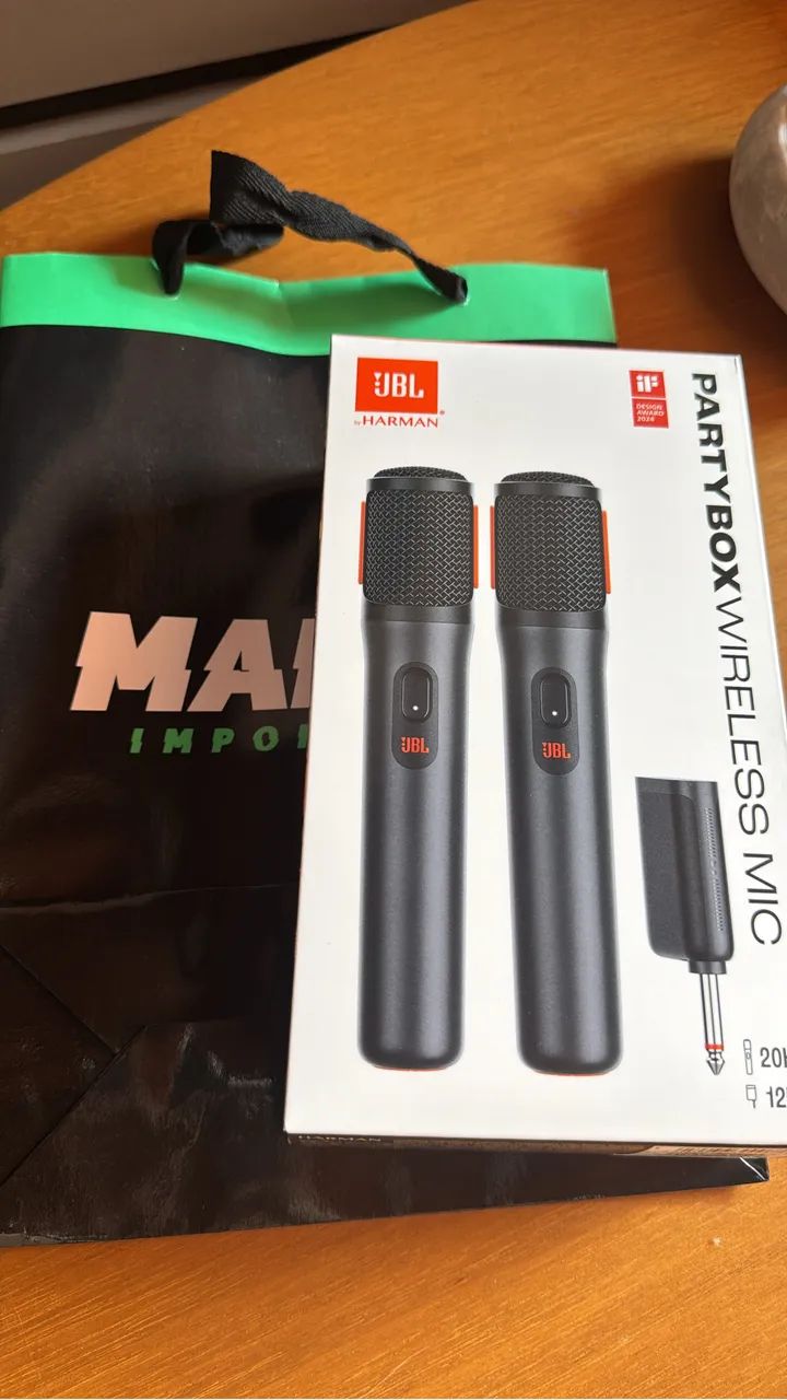 Microfone JBL Wireless Partybox c/ 2 MIC 