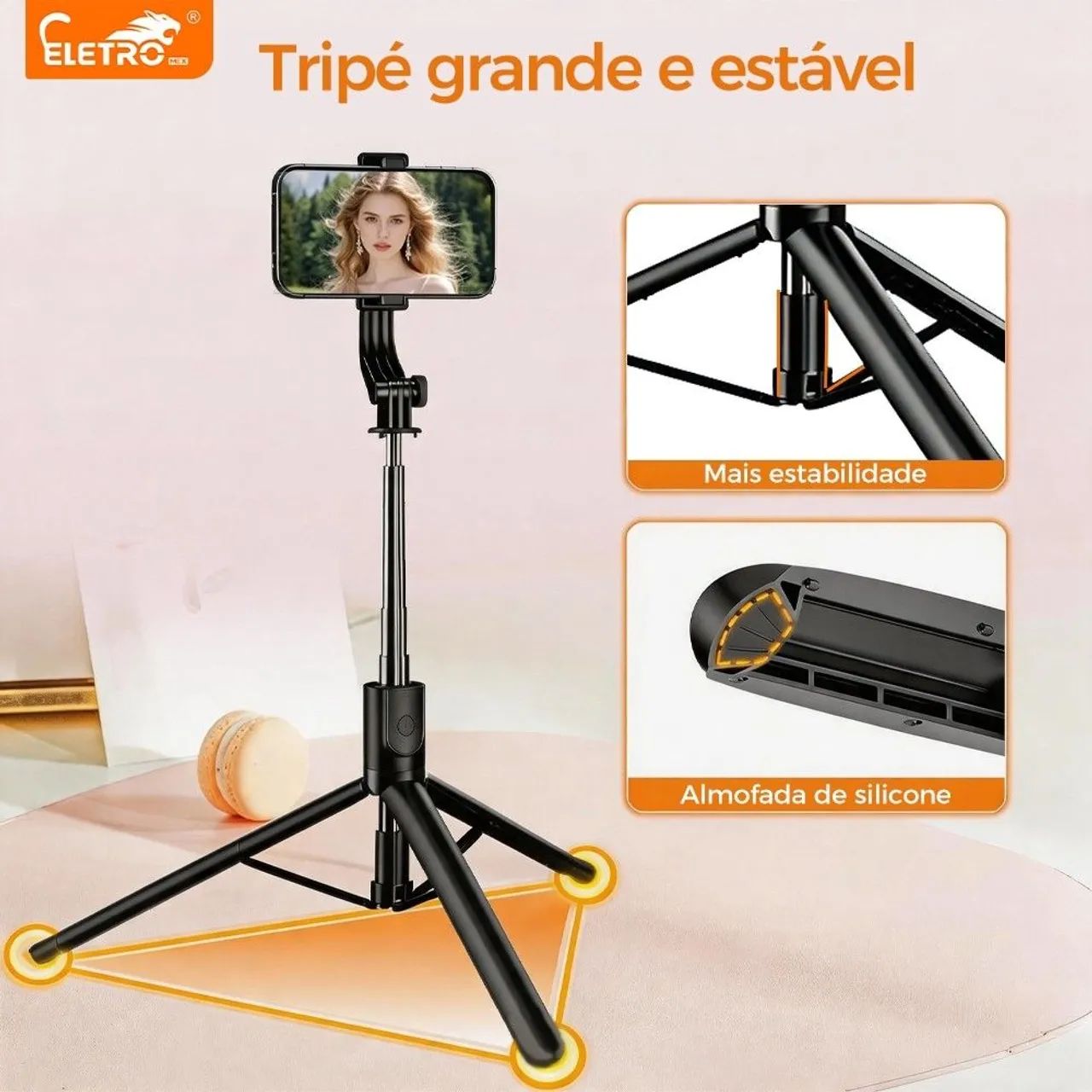 Tripe profissional para celular ? https://s.shopee.com.br/5VTwtx2ra4 - Foto 3