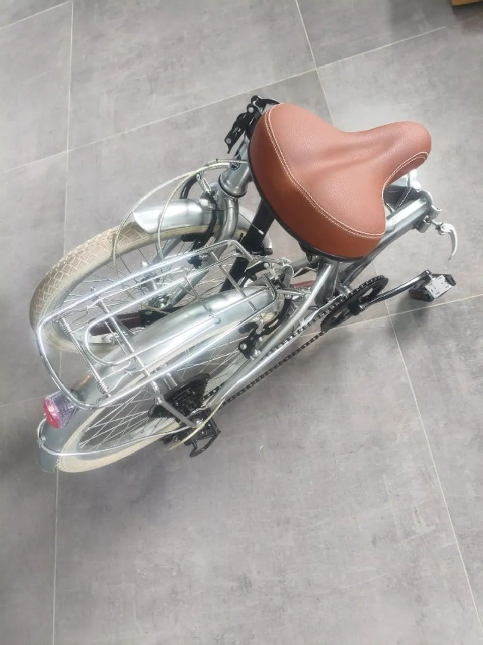  Bicicleta Dobrável Fenix Silver Echo Vintage - Foto 3