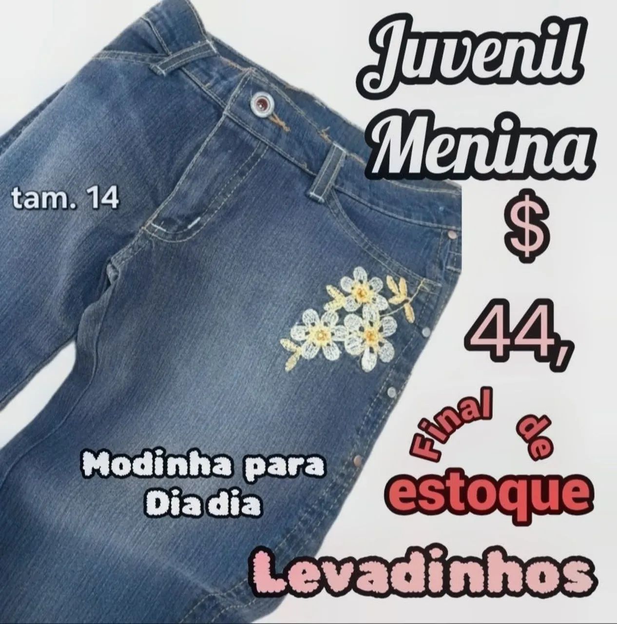 Calça jeans menina  - Foto 2
