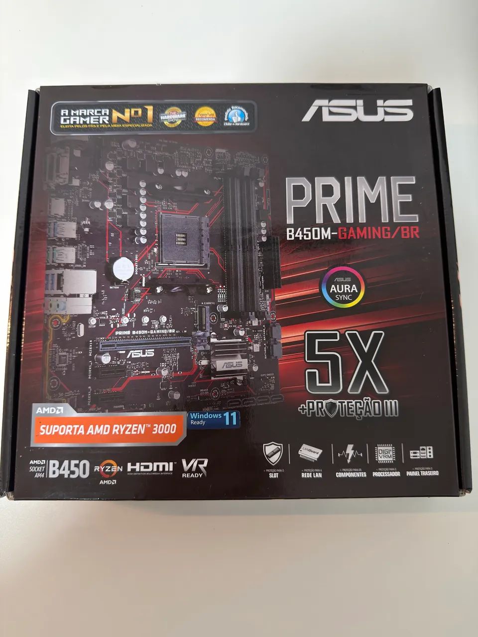 Placa mãe AM4 Asus Prime B450M Gaming
