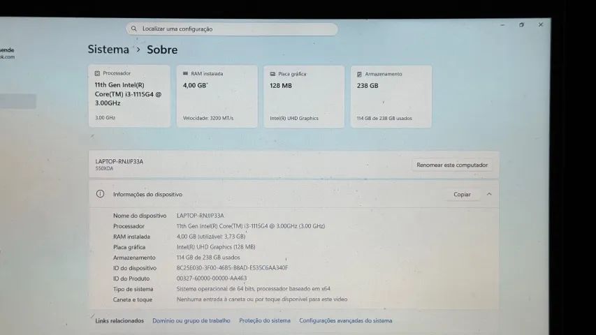 Notebook Samsung Book Core i3 11ª Geração - Excelente Estado - Foto 3