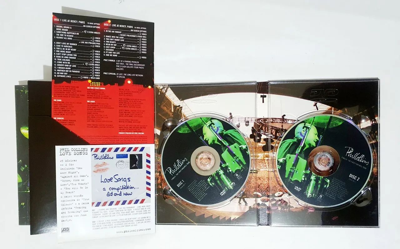 DVD DUPLO PHIL COLLINS FINALLY THE FIRST FAREWELL SHOW AO VIVO