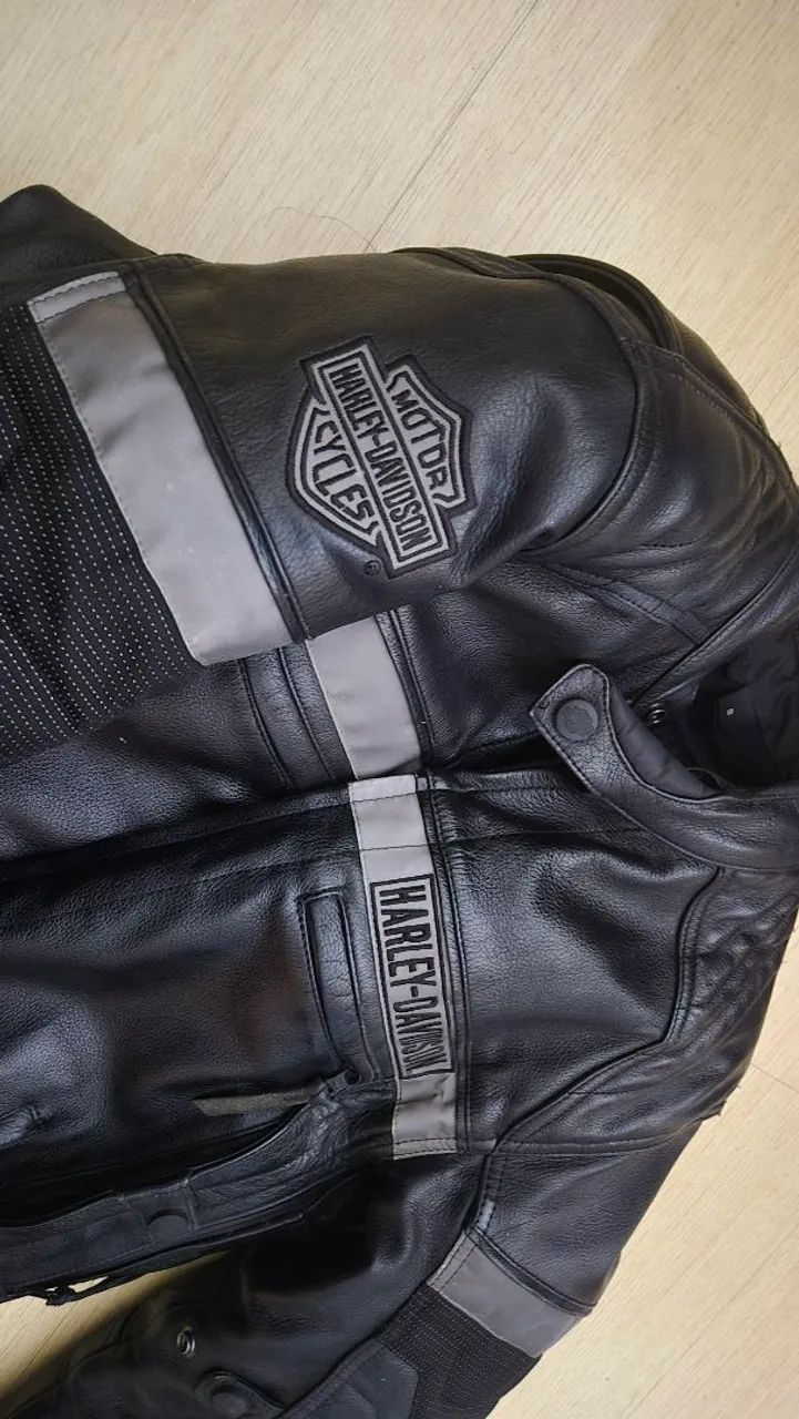 Jaqueta couro legítimo original Harley Davidson  - Foto 4