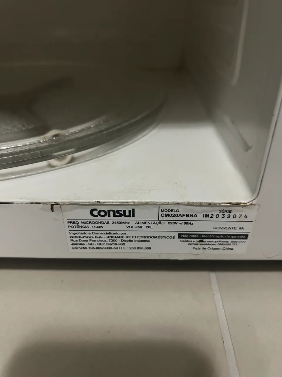 Micro-ondas Consul 20L Espelhado - Para Conserto - Foto 2