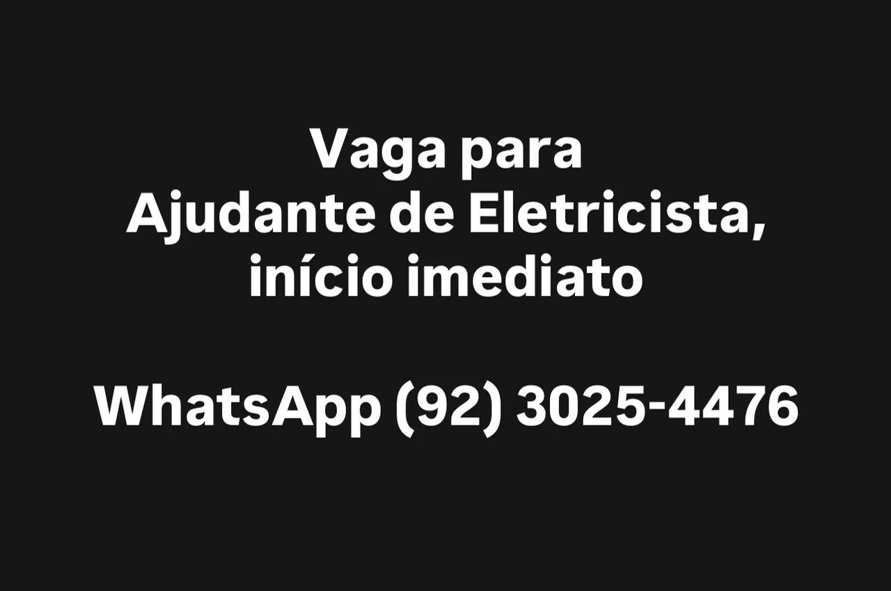 Auxiliar de Eletricista