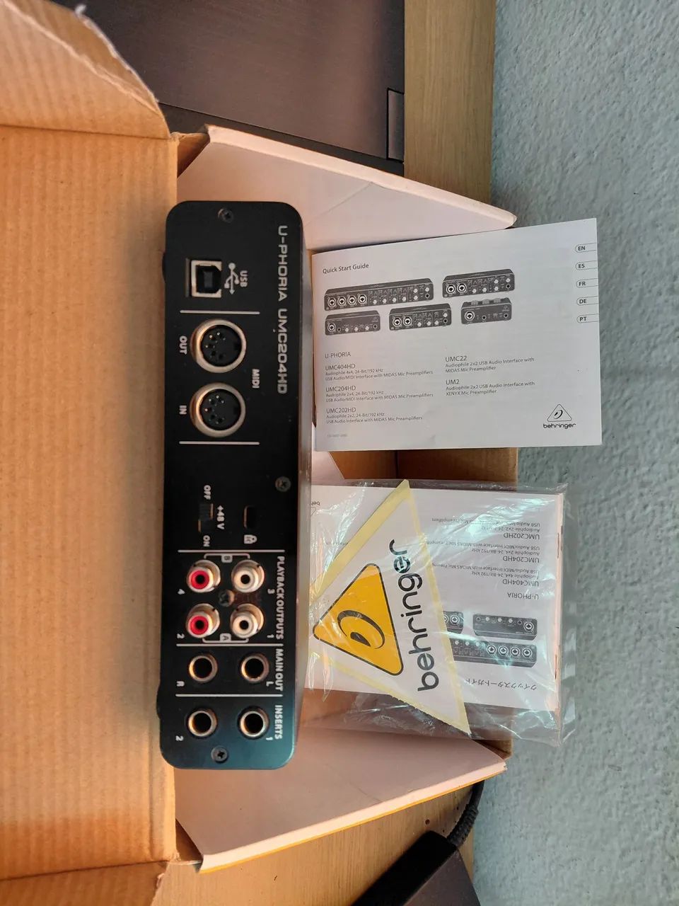 interface de audio behringer umc204hd - Foto 3