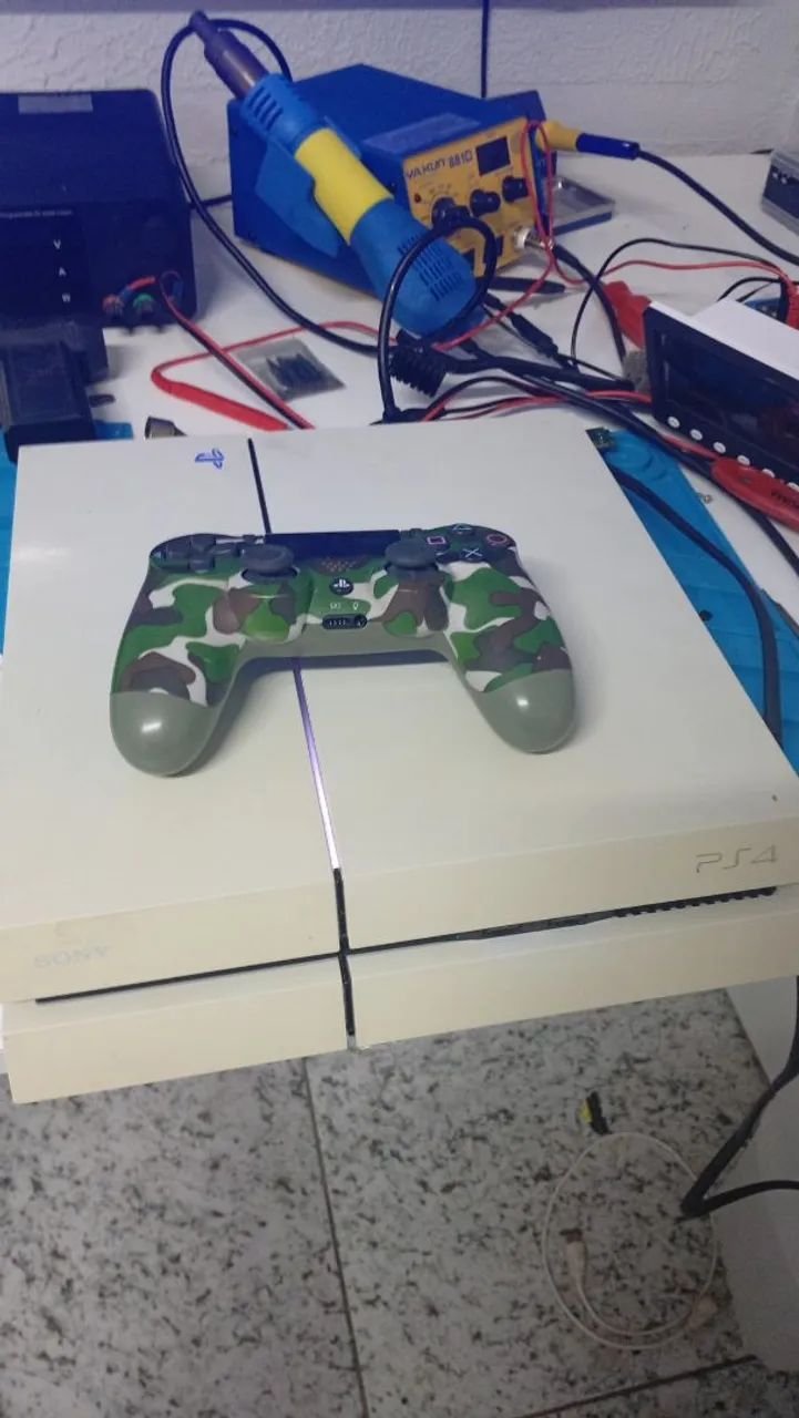 PS4 FAT BRANCO RARO - Foto 4