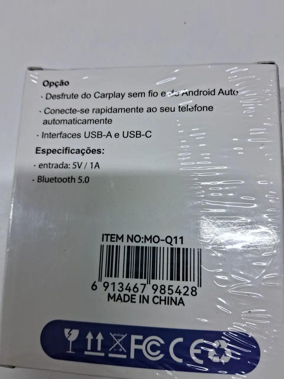 Adaptador Wireless Carplay e Android Auto Atomo MO-Q11 - Foto 2