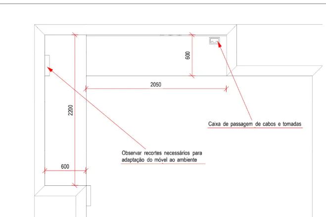 Closet Aberto com Nichos, Gavetas, Cabideiro e com Bancada Home Office em MDF Branco  - Foto 5