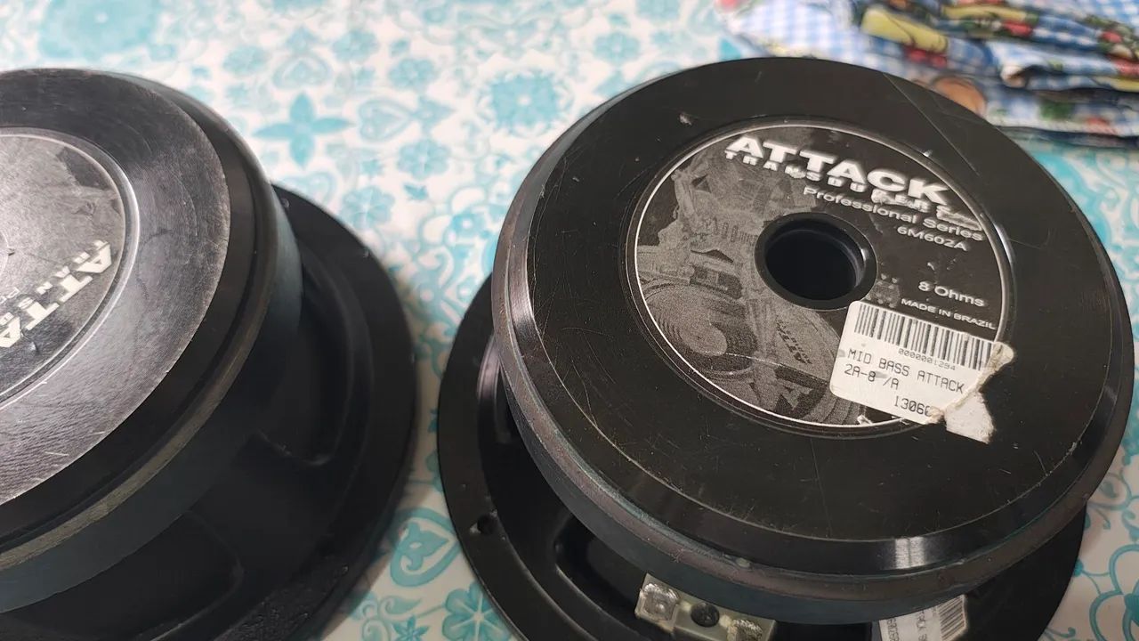 Par midbass attack 6 polegadas 8 ohms - Foto 3
