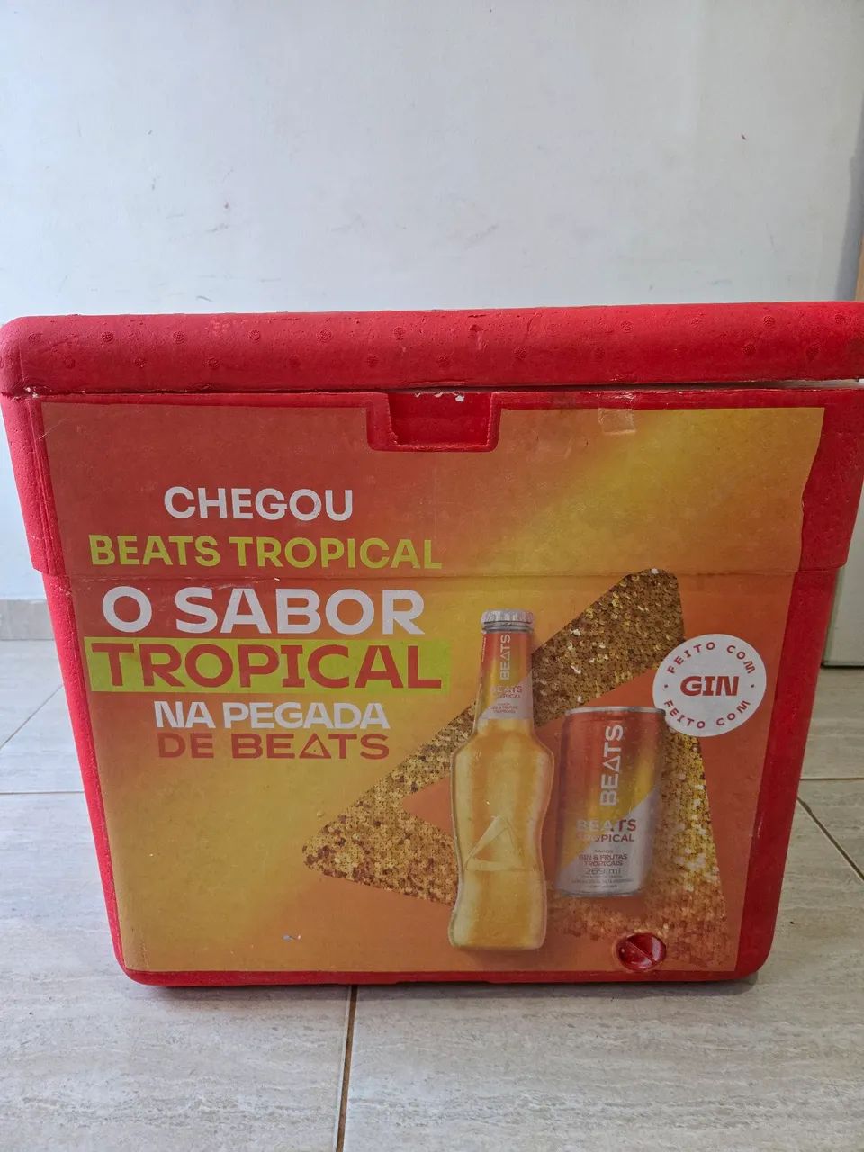 Caixa de isopor nova com Dreno 170 litros