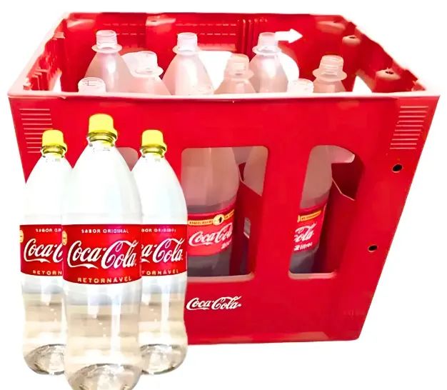 Caixa para 9  garrafas de Coca Cola Retornavel 2 Litros, Com e Sem Garrafas  - Foto 5