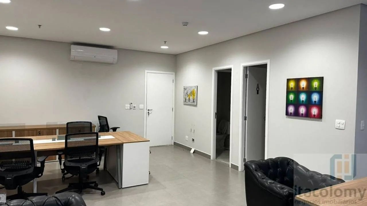 Sala mobiliada locação Alphaville - Foto 2