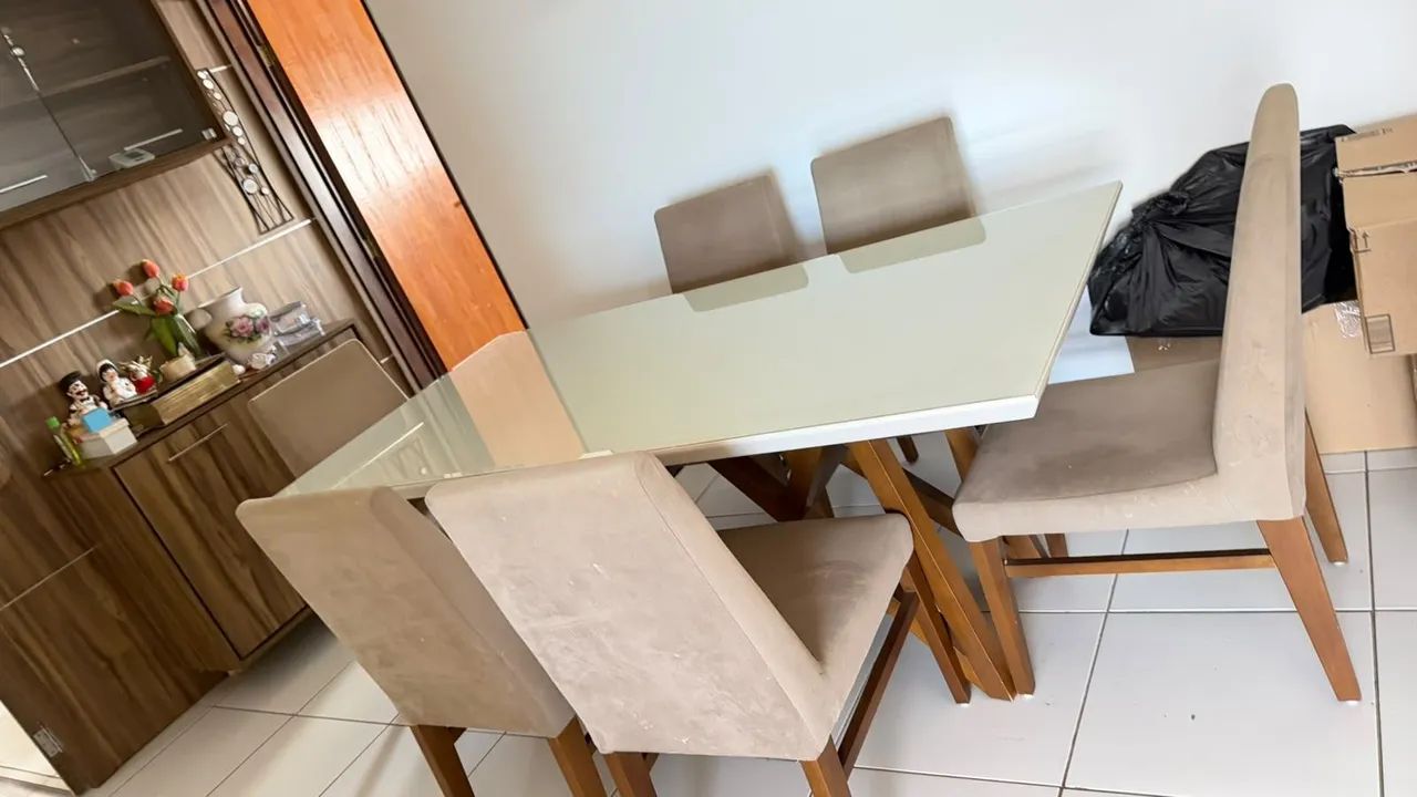 Mesa 6 lugares vidro - Foto 2