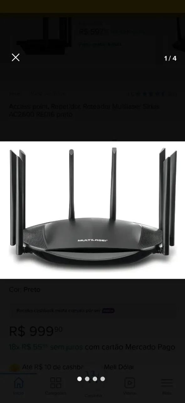 Roteador Multilaser Sirius AC2600 (RE016) - Foto 4