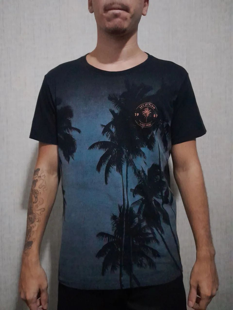 Camisa Let It Flow 1987 Live Free - Foto 4