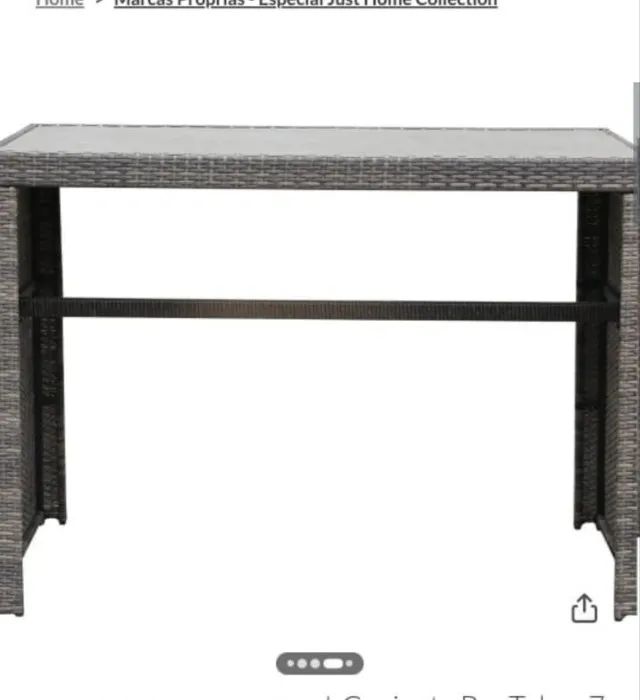 MESA  RATAN COM 04 BANCOS