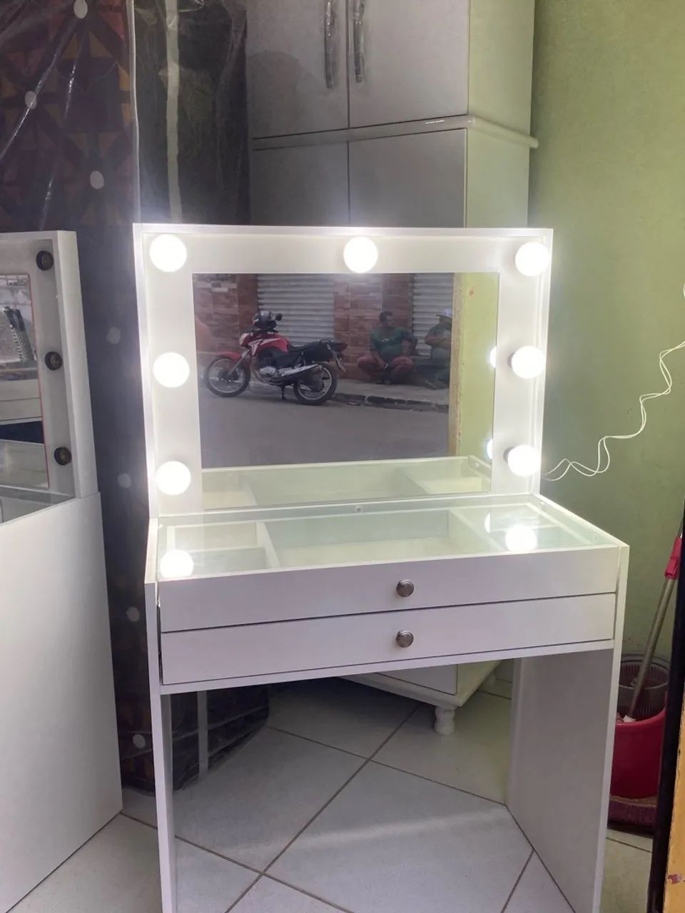 Penteadeira Camarim com Espelho e Led - Foto 3