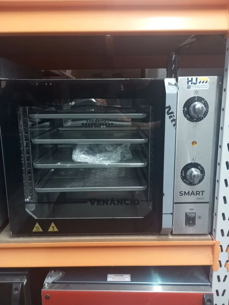 NZ. Forno elétrico convector 4 assadeiras Venâncio 