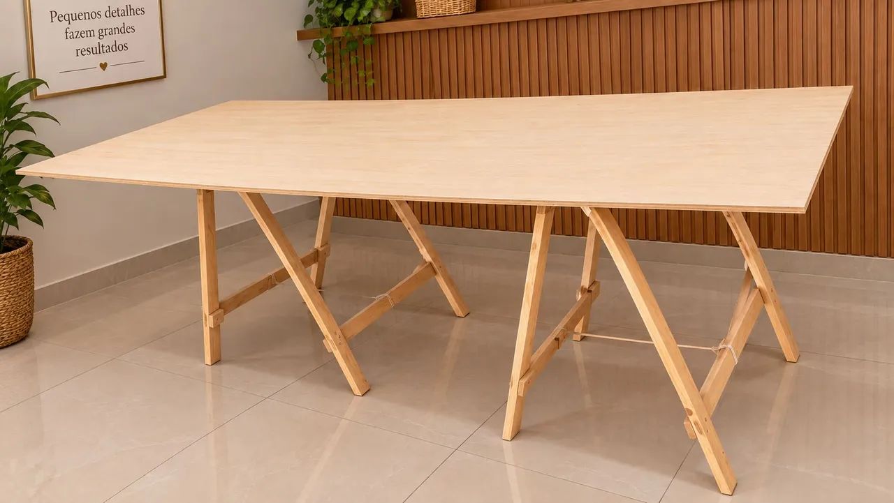 Mesa para exposição