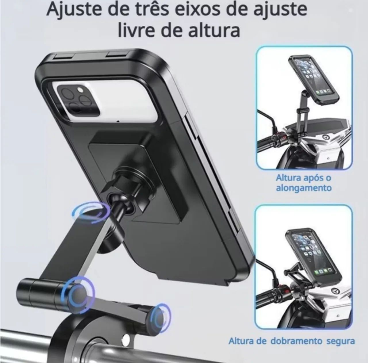 Suporte de celular para moto e bicicleta  - Foto 2
